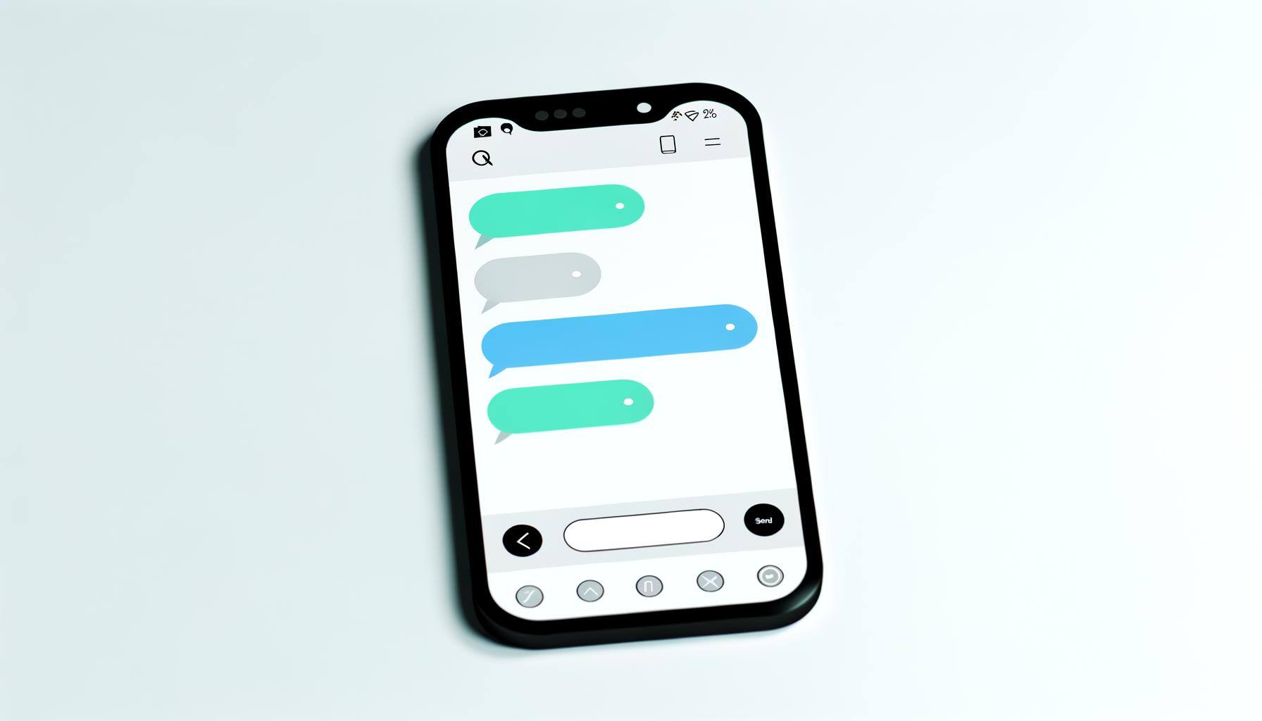 スマホのLINEメッセージ画面